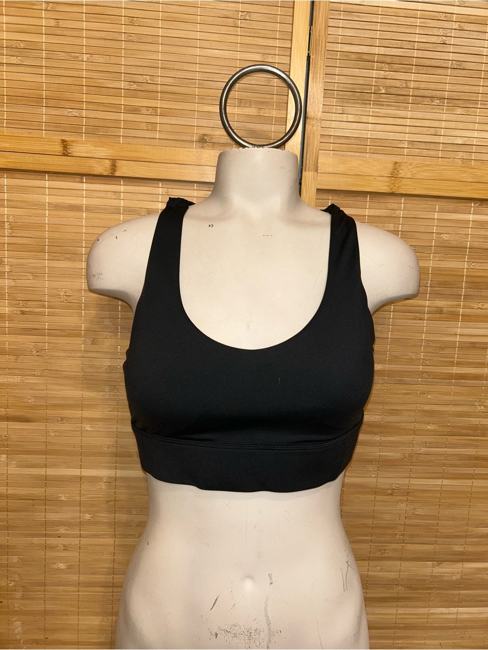 Zyia Active black strappy sports bra workout exercise woman’s size large gym